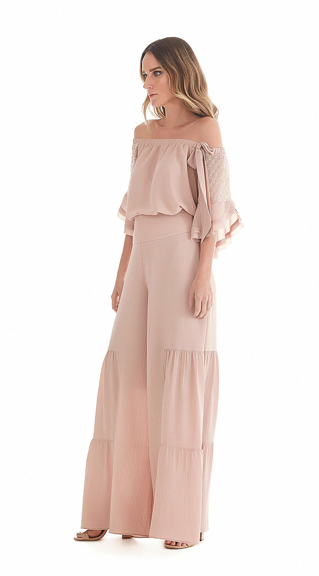 calça pantalona cos alto